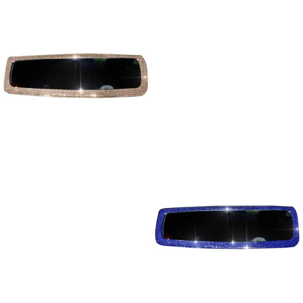 Blingbling Accessories Car Inter Rearview Mirror Rhinestones Cover Clip