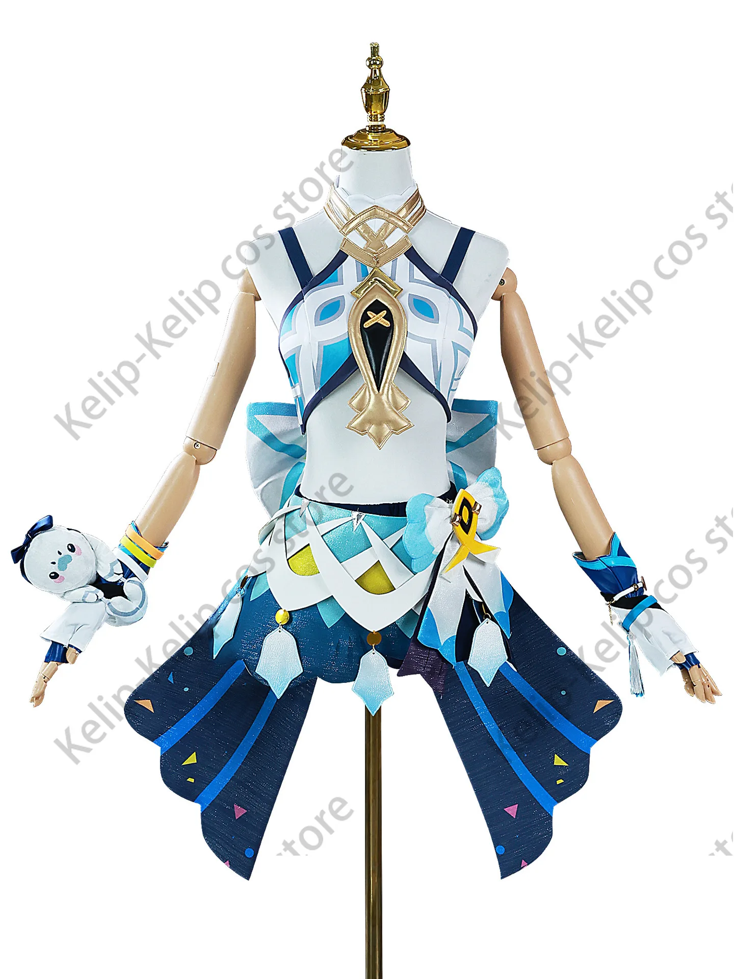 Genshinimpact Mualani Cosplay Traje, Vestido Anime, Role Play, Ternos de Festa de Carnaval, Sapatos, Peruca, Jogo, Em Stock