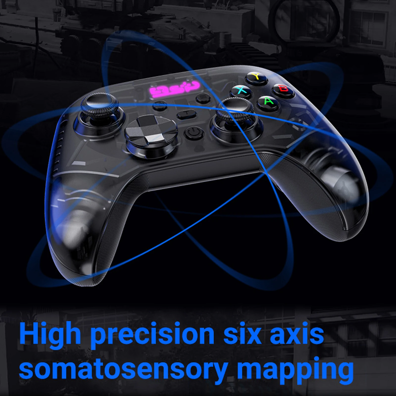 PC Joystick Controller with Hall Effect Anti-Drift Joystick 2.4G & Wired 1000Hz Polling Rate for Windows PC Steam & Android