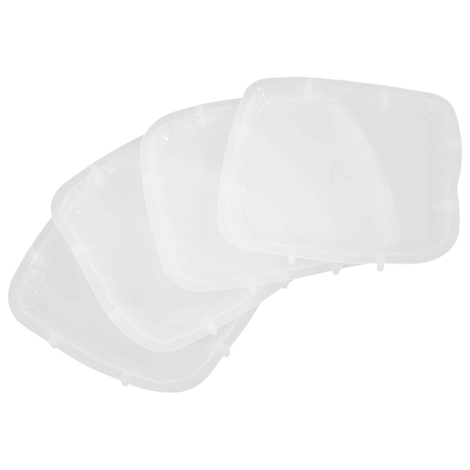 

4pcs Silicone Coaster Mold Diy Resin Craft Tools Cup Mat Making Kit Large Square Trivet Molding Set Durable Practical For Home