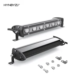 HYNBYZJ 8inch Work Light Bar 100W Led Light  Waterproof 12V 24V Auto Drving Light Car Led Fog Lamp for Atv Utv Offroad Boats