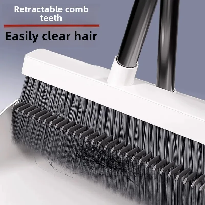 Sosbon/Sobam Broom Set Household Standing Soft Hair Magic Sandwich Sweeping Windproof Broom Dustpan Combination