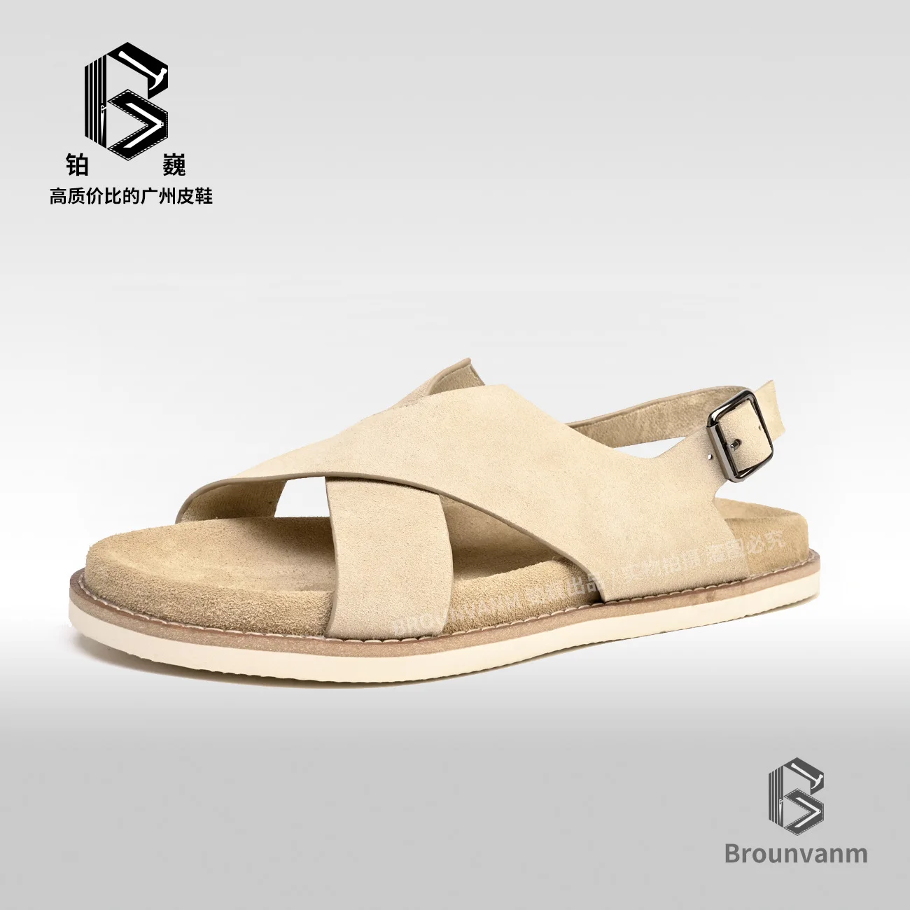 

Flip-flops Shoes Men New Spring Summer High Quality Genuine Leather Leather Sandals for Men British Retro Men's Sandal Slippers