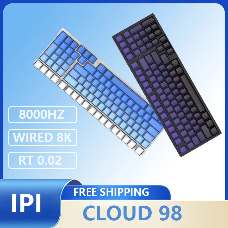 

IPI Cloud98 Magnetic Switch Keyboard Wired 8k Low Latency Rt 0.02 Linear Precision E-Sports Laptop Gaming Keyboard Custom Gift