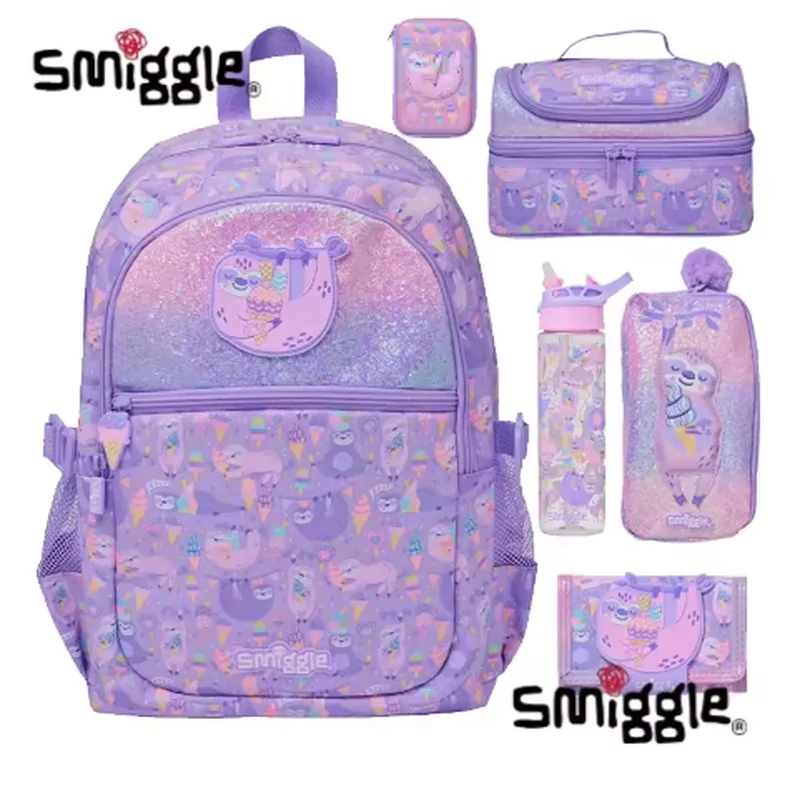

Smiggle Large Capacity Backpack New Genuine Australian Cartoon Series for Primary And Secondary School Students Leisure Bag