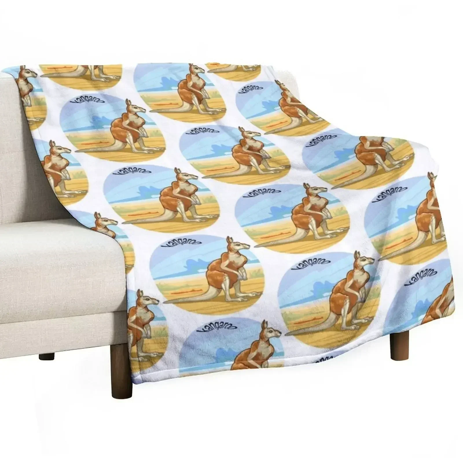 Kangaroo Throw Blanket Sofa Retros Luxury Brand Plush Luxury Designer for babies Blankets