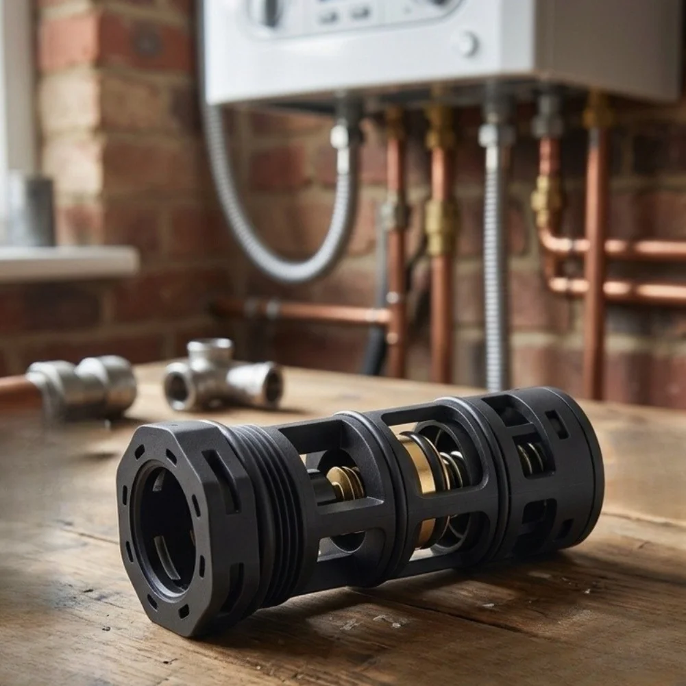 Valve Core Assembly Gas Boiler Parts For Home Heating Repair Three Way Valve Base Converter High Temperature Resistant