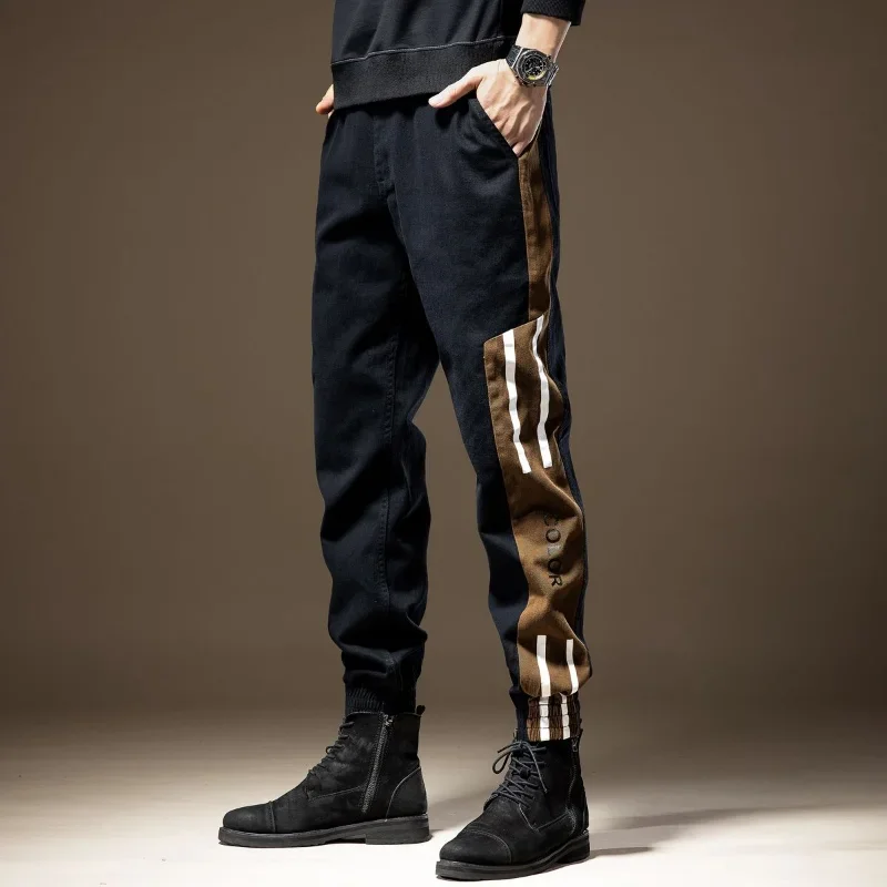 

Trousers Man Harem Autumn Cargo Pants for Men Korean Trekking Spliced Aesthetic Techwear Harajuku Regular Fit Cheapest Street