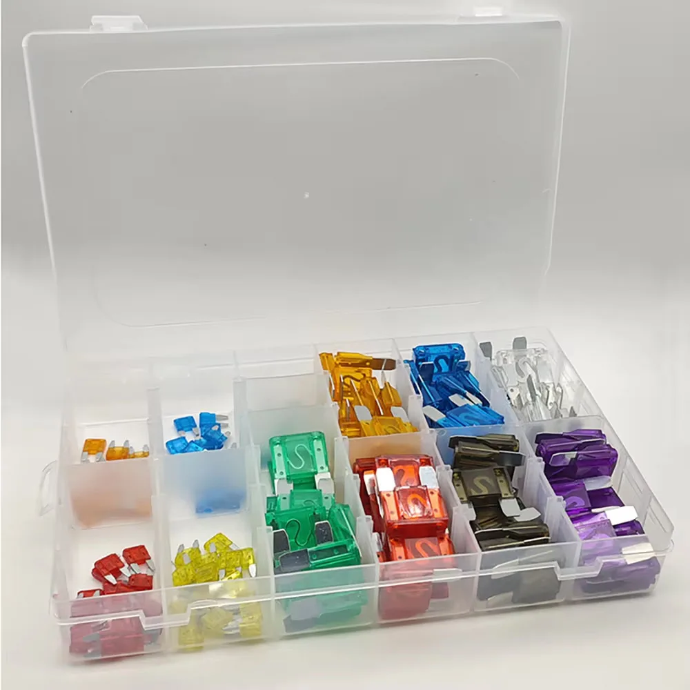 170pcs Maxi&Mini Blade Fuse Assortment Kit Big Fusibles 5A 10A 15A 20A 30A 40A 50A 60A 70A 80A 100A