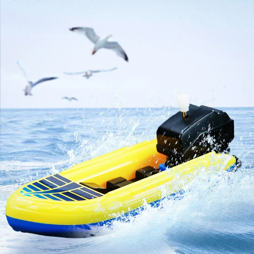 1 pçs barco de velocidade relógio brinquedos navio acabar brinquedo flutuador na água crianças brinquedos clássico banheira chuveiro banho brinquedo para crianças meninos brinquedos