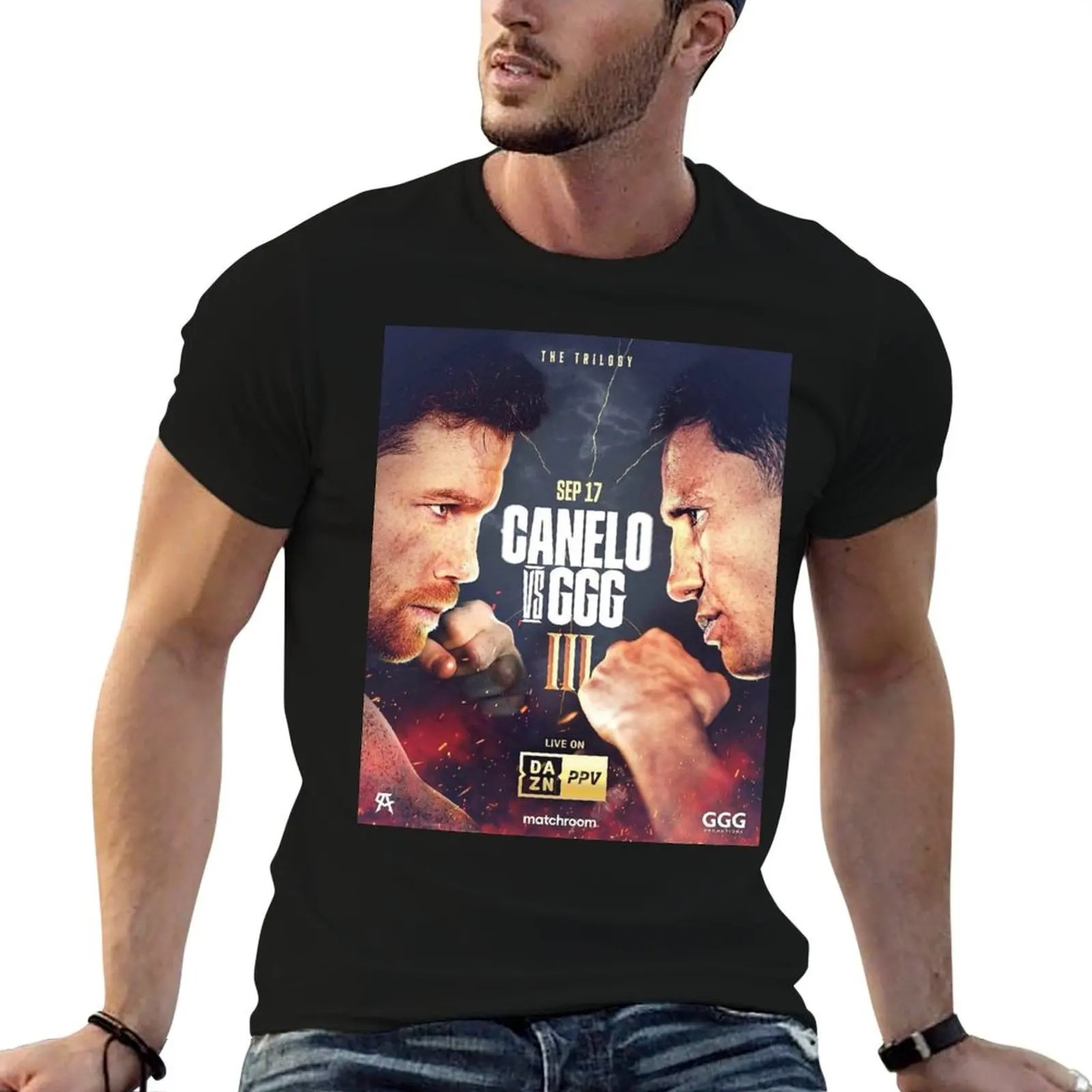 Canelo vs GGG Trilogy Fight T-Shirt Casual Loose Fit Short Sleeve T-Shirt