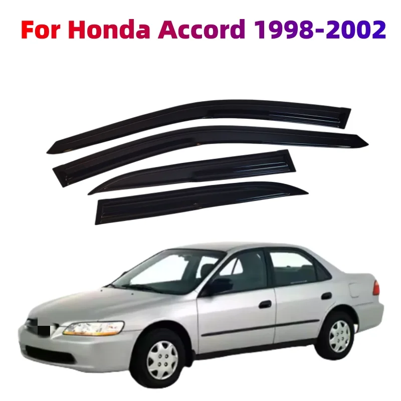 For Honda Accord 1998-2002 Sedan Cars Accessories Window Visors Rain Sun Guard Vent Wind Deflector Weathershield Moulding Trim