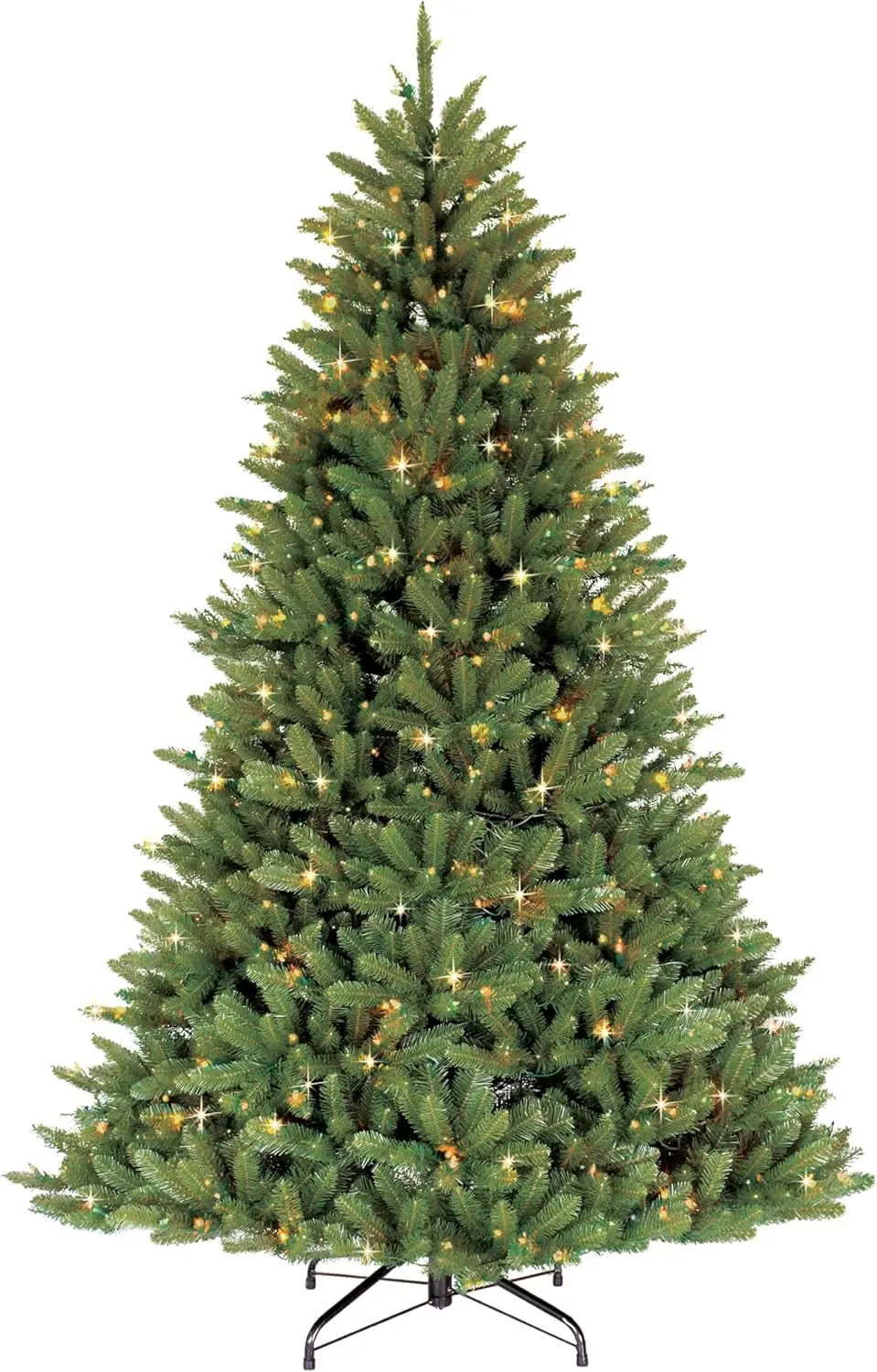 7.5 Foot Pre-Lit Fraser Fir Artificial Christmas Tree With 750 Ul-Listed Color Select Clear/Multi Led Lights, Green