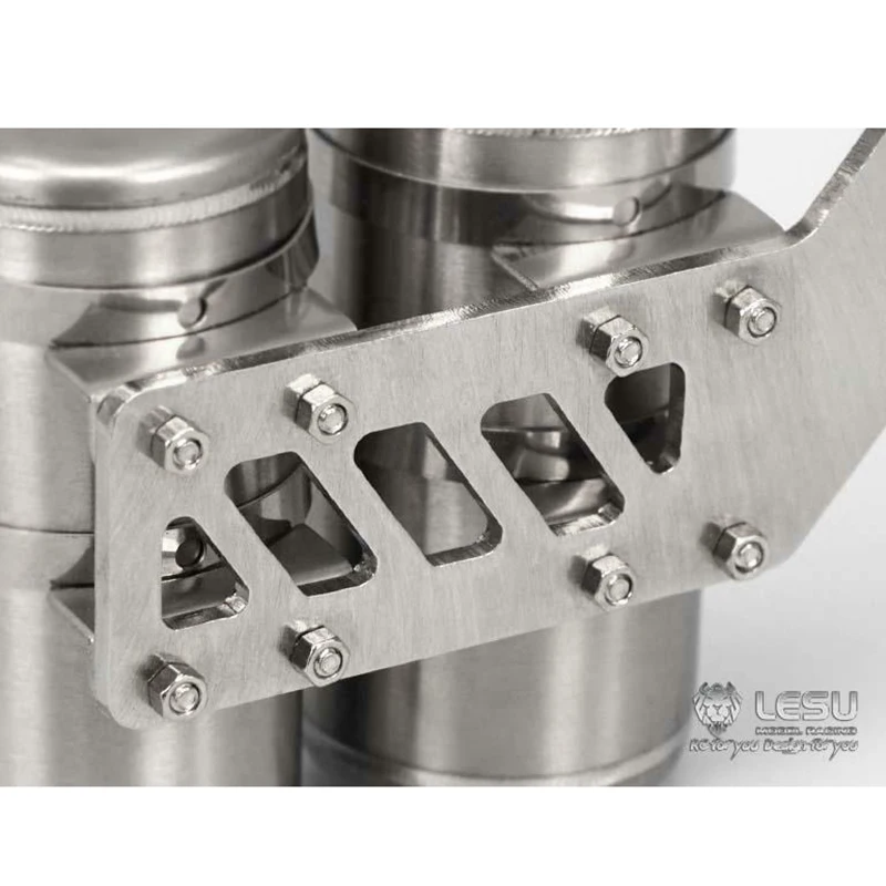 Części metalowe CNC LESU do zbiornika powietrza do modeli RC 1/14 DIY Tamiyaya 3348 Wywrotka Ciągnik Zabawki Outdoor TH05110