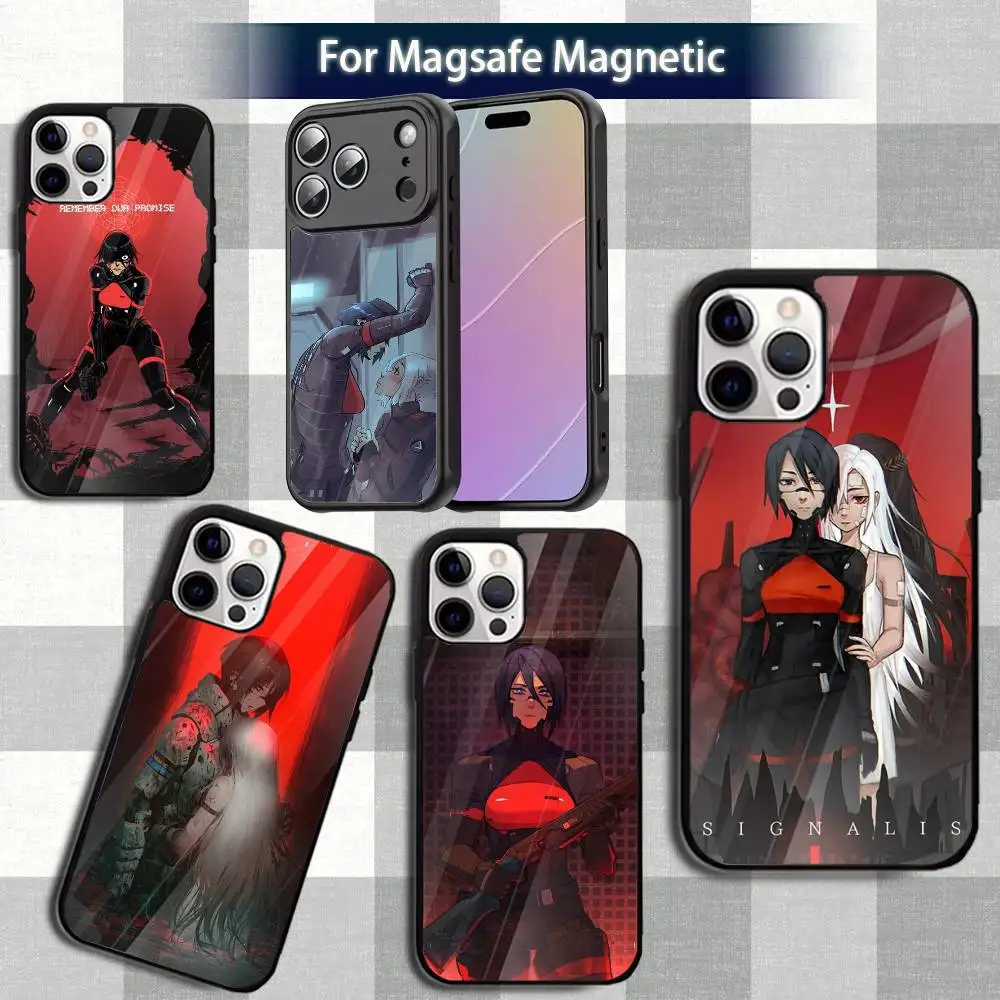 

Signalis E-Elster A-Ariane Phone Case For iPhone 13,12,15,17,11,16,14,Pro,Max,Plus,Mini,Magsafe,Magnetic Wireless Charging Case