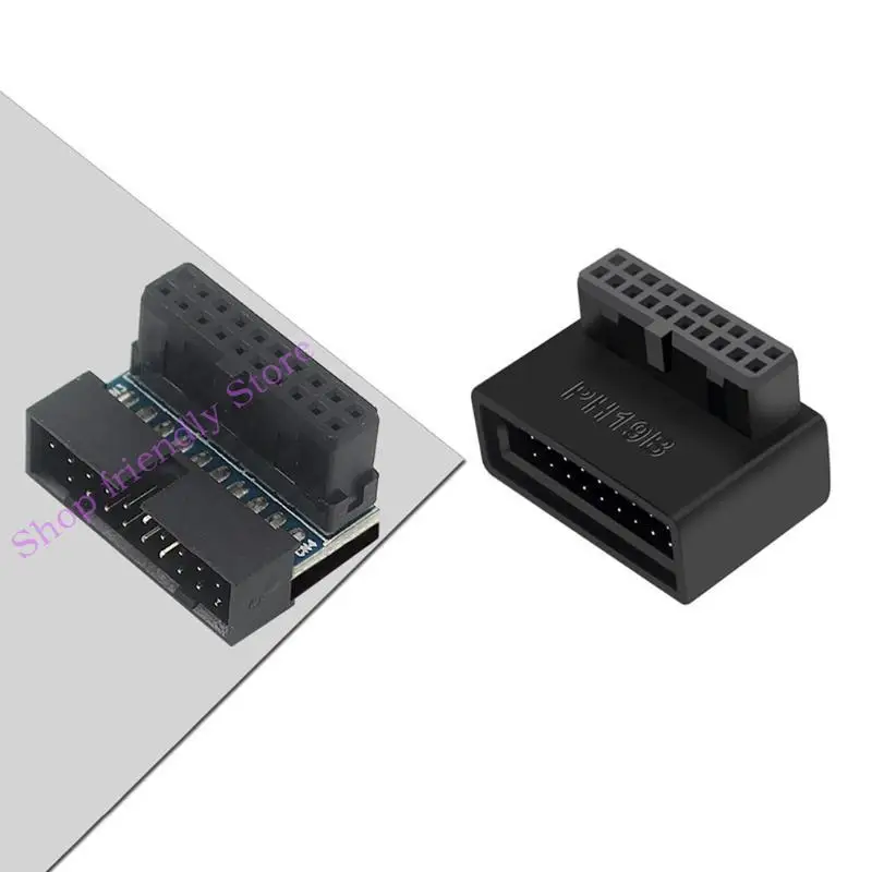 

594a USB3.0 19p/20p Адаптер Вертикальный переключение для компьютера на рабочем компьютере.