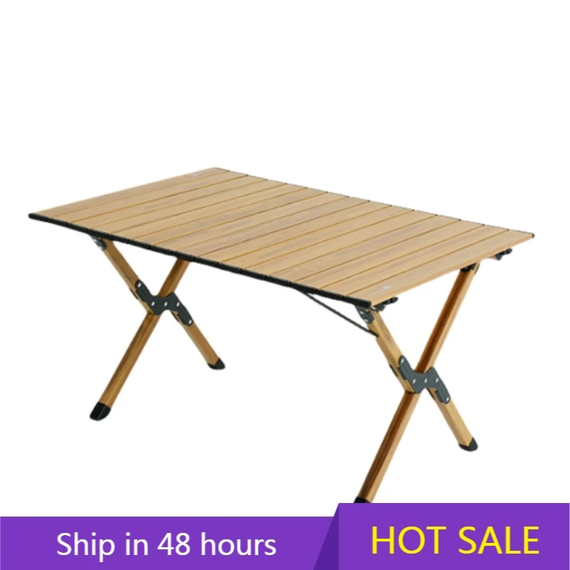 

POWER LEAP Moonlenc Outdoor Foldable Picnic Aluminum Alloy Table Roll Table Portable Camping Table