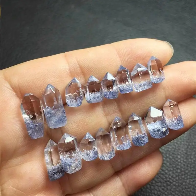 Natural Dumortierite Point Quartz Crystals Tower Healing Energy Natural Stone DIY Home Room Decoration Gift 1PCS