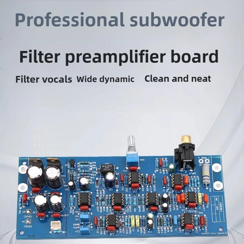 

High and low level input, professionally designed subwoofer filter preamplifier board, 8 dual operational amplifier accessories