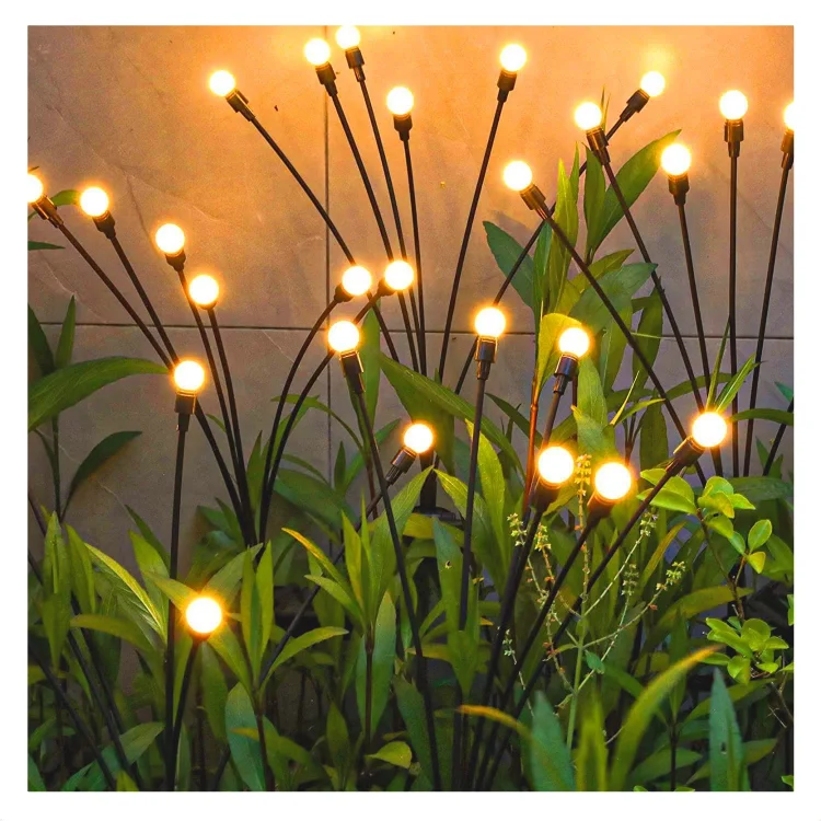 New Upgraded Sway by Wind Solar Outdoor Lights Yard Patio Pathway Decoration High Flexibility Solar Swaying Light