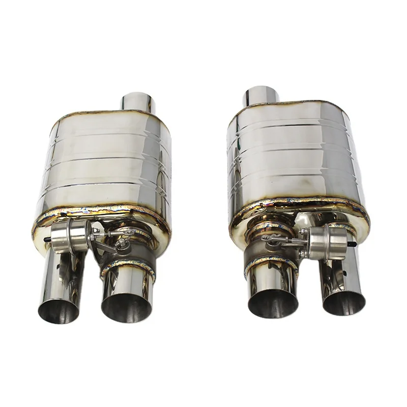 

Exhaust Pipe Muffler For Universal escape Acoustical Damper 304 Stainless Steel Exhaust valve control Exhaust system