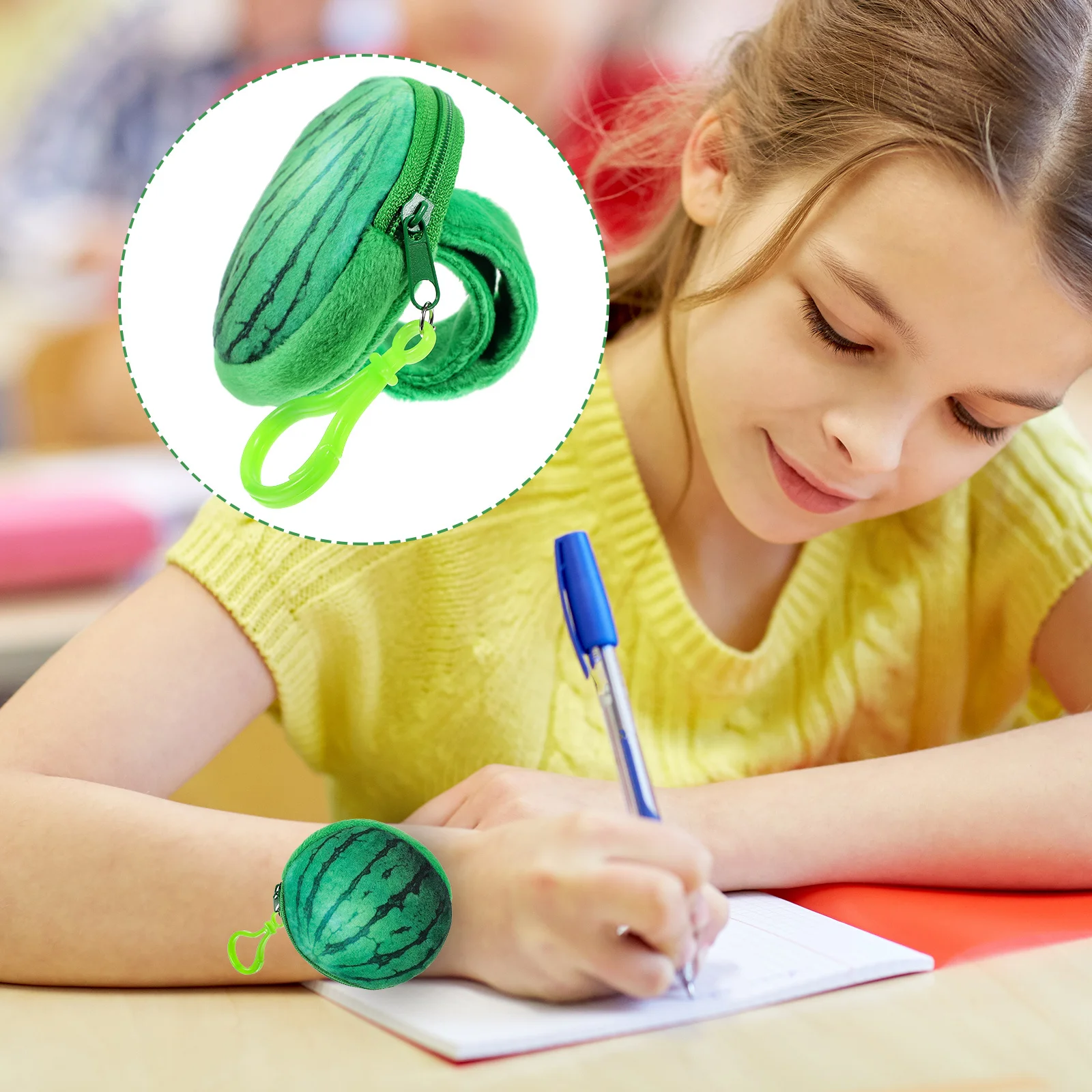 

Watermelon Slap Bracelet Cute Fruit Snap Wristband Party Favor Coin Bag Kids Wristband Boys Girls Fun Wrist Circle Bracelet
