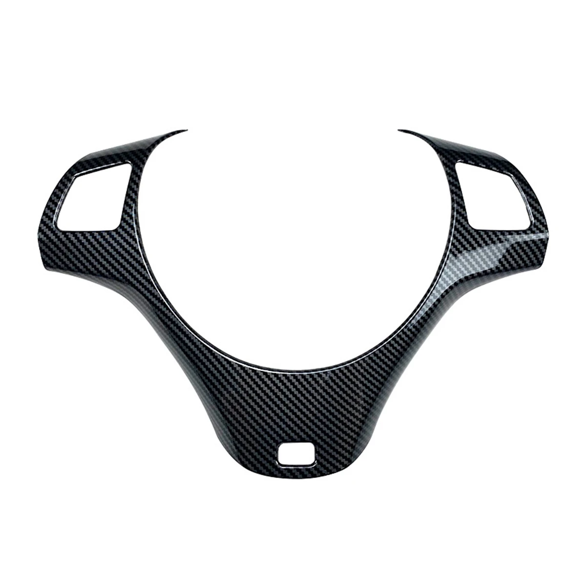 LHD Carbon Fiber Car Steering Wheel Trim for - 3 Series E90 E92 E93 2005-2012 Car Steering Wheel Decoration Cover