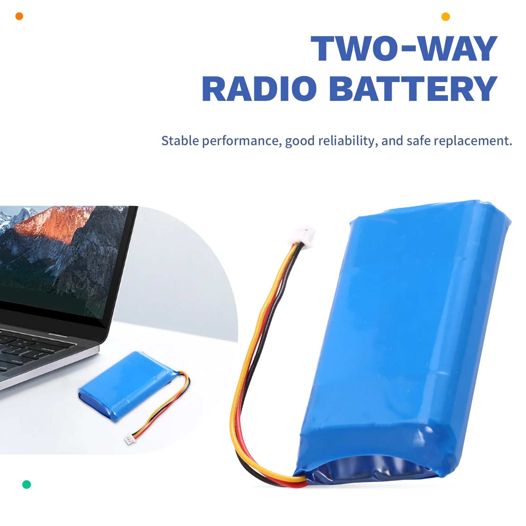 

AT41 1400Mah Two-Way Radio Replacement Battery For IC-M25 Two-Way Radio Battery For Walkie-Talkie Tools