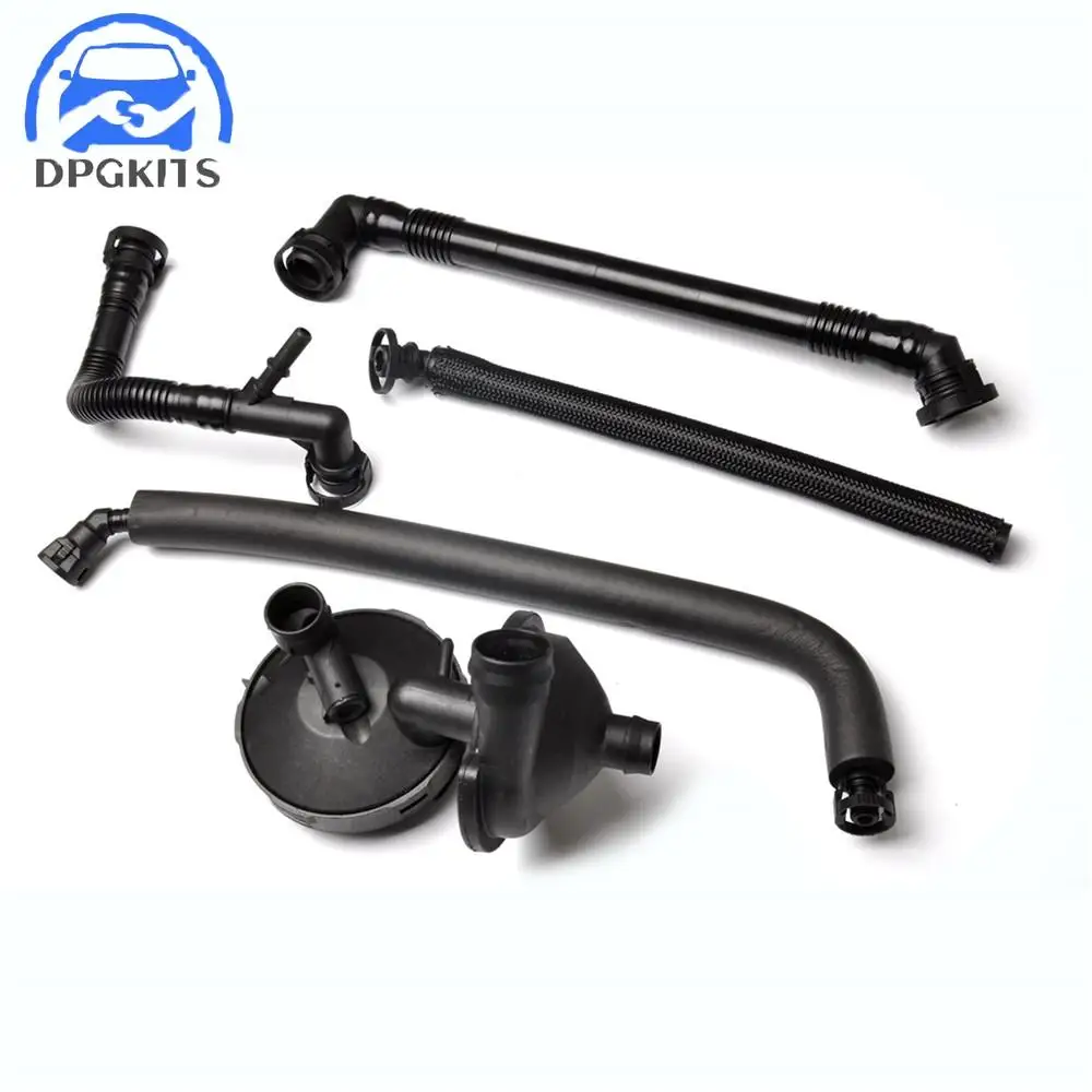 DPGKITS Crankcase Vent Valve & Oil Separator Hose Kit Fit For BMW E46 E39 X3 320i 323Ci 323i 325i 325xi 328Ci 328i 330Ci 330i