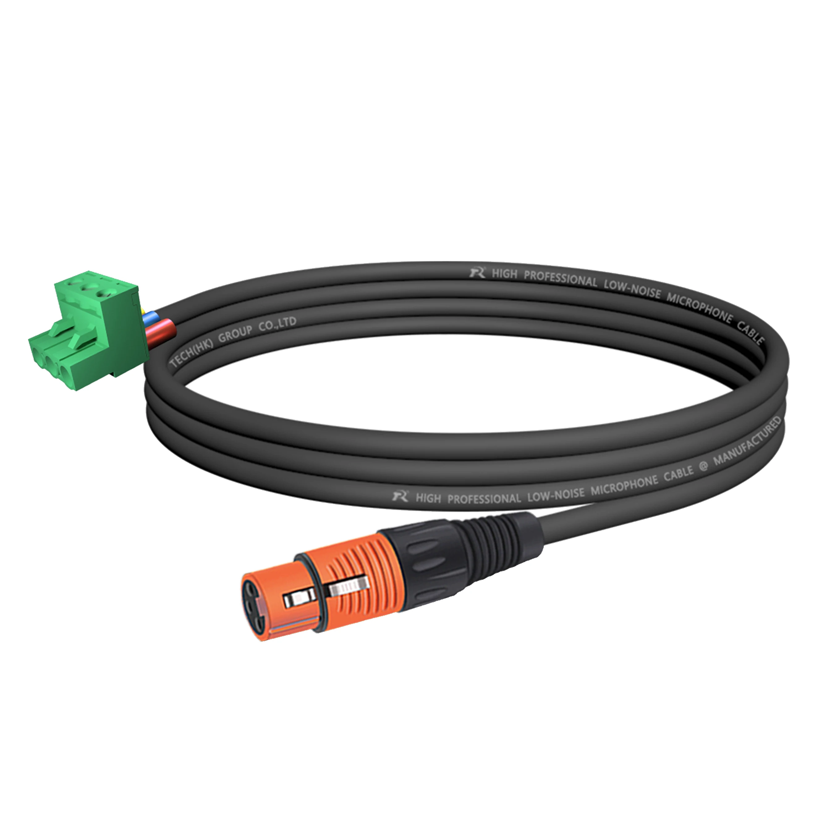 Lautsprechersystem, Bühnen-Soundverkabelung, Professionelle PCB-Montage Audioanschluss, 5,08mm 3-Pin Phoenix Terminal zu Geradem 3P XLR M/F Stecker – Detail 5