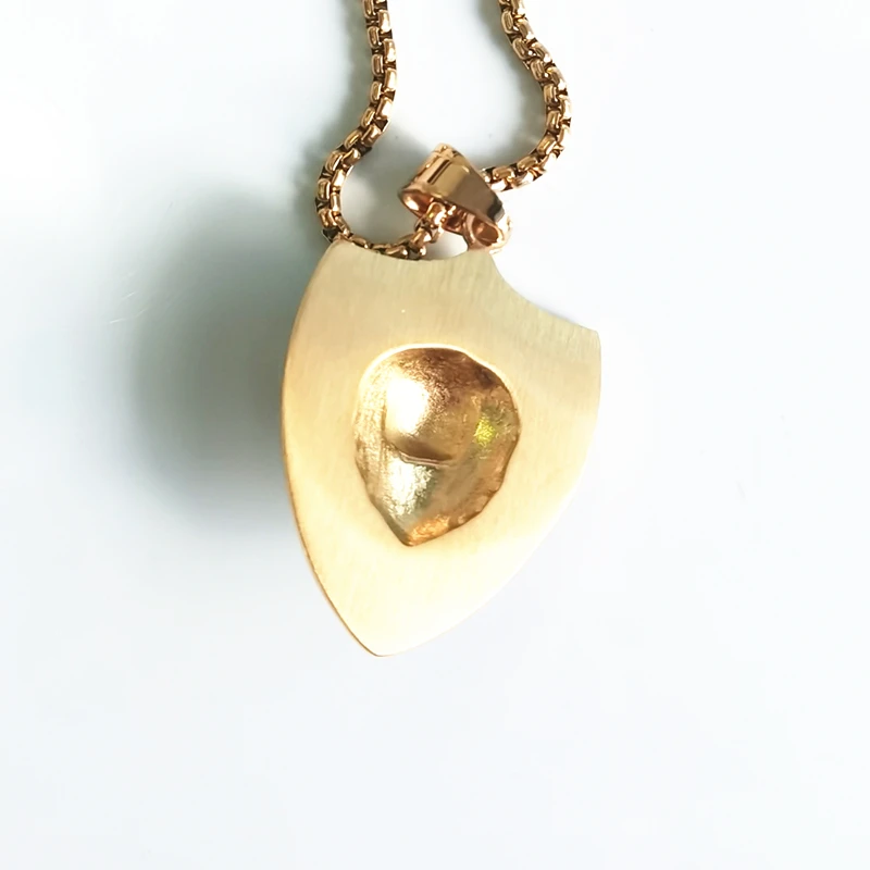 قلادة مع درع أسد الغابة للرجال ، قلادة على طراز الشرير ، سلسلة حيوانات جديدة ، ميدالية ، شخصية عصرية ، كلاسيكية #4