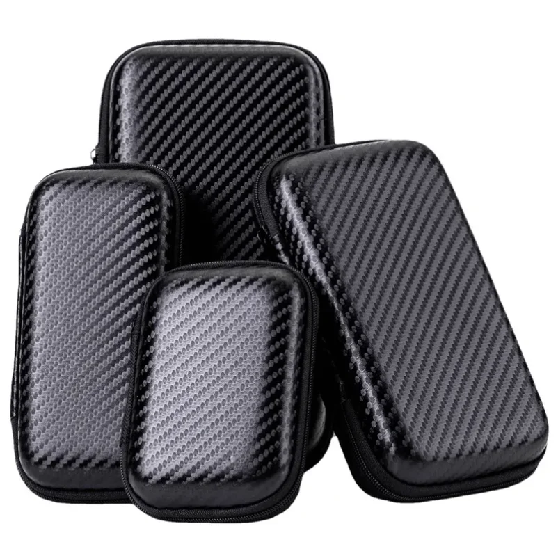 

1/2pcs Portable Eva Storage Bag Zipper Pouch Mobile Phone Charger Protection Bag Mobile Hard Disk Bag U Disk Data Cable Storage