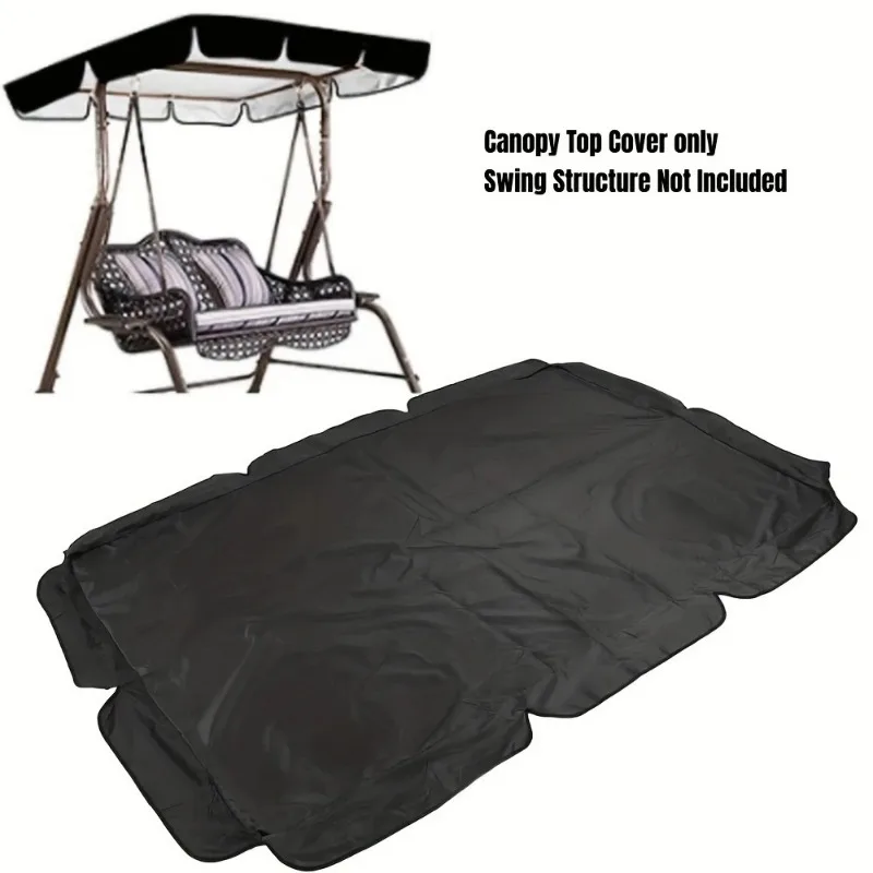Waterproof Outdoor Garden Swing Canopy Cover Patio Swing Canopy Replacement Protection Swing Top Cover for Courtyards Parks