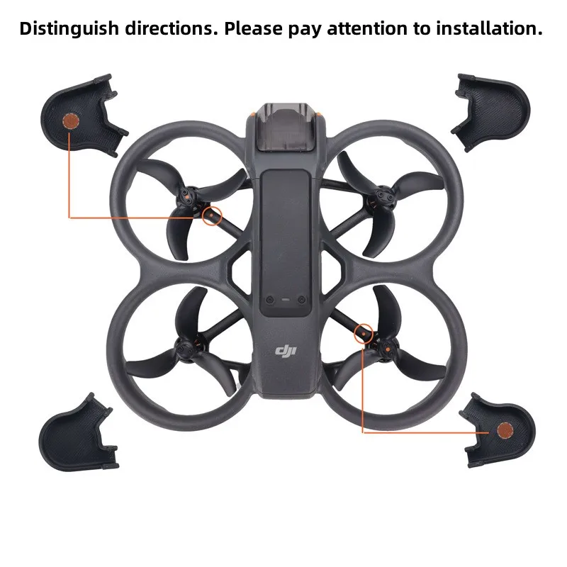 サンドギアホルダー保護カバー、ドローンアクセサリー、フットパッド、ハイテン、dji avata 2、4個