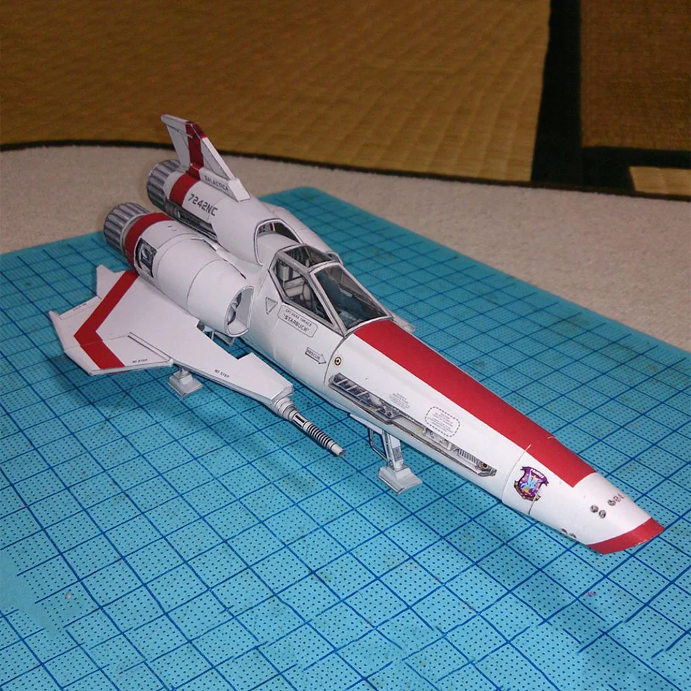 

Космический корабль Viper 2 Viper Mk2, бумажная модель, игрушка ручной работы «сделай сам», куски ручной работы, модель головоломки, игрушка