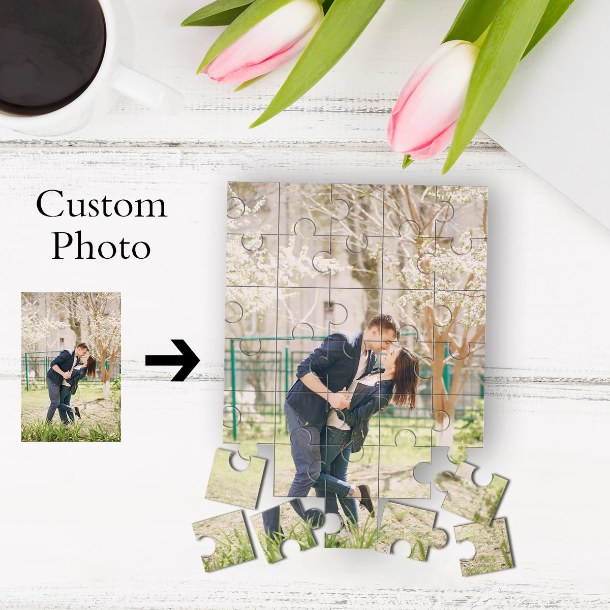 35/150/300/500/1000pcs Customizable Photo Custom DIY Personalised Photo Portrait Puzzles For Children Toy Gifts for Commemorat