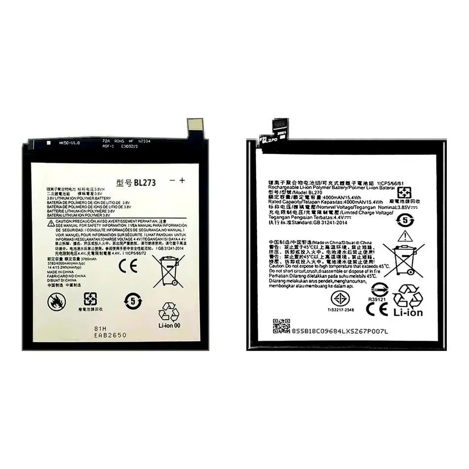

Mobile Phone Battery Safe BL273 BL270 4000Mah K6 Dual Note Vibe Plus