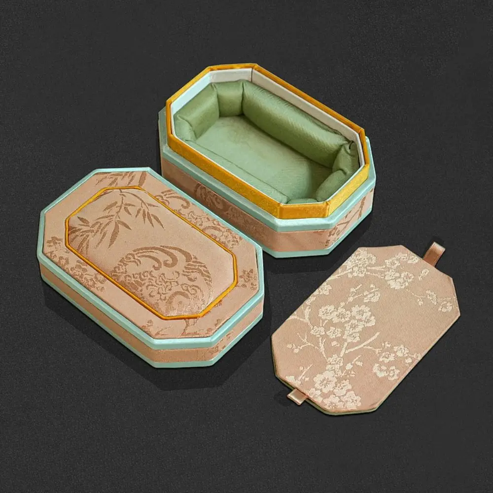 Высококачественная тканевая коробка для часов, защита от падения, износостойкая шкатулка для драгоценностей, прочный портативный органайзер для ожерелья