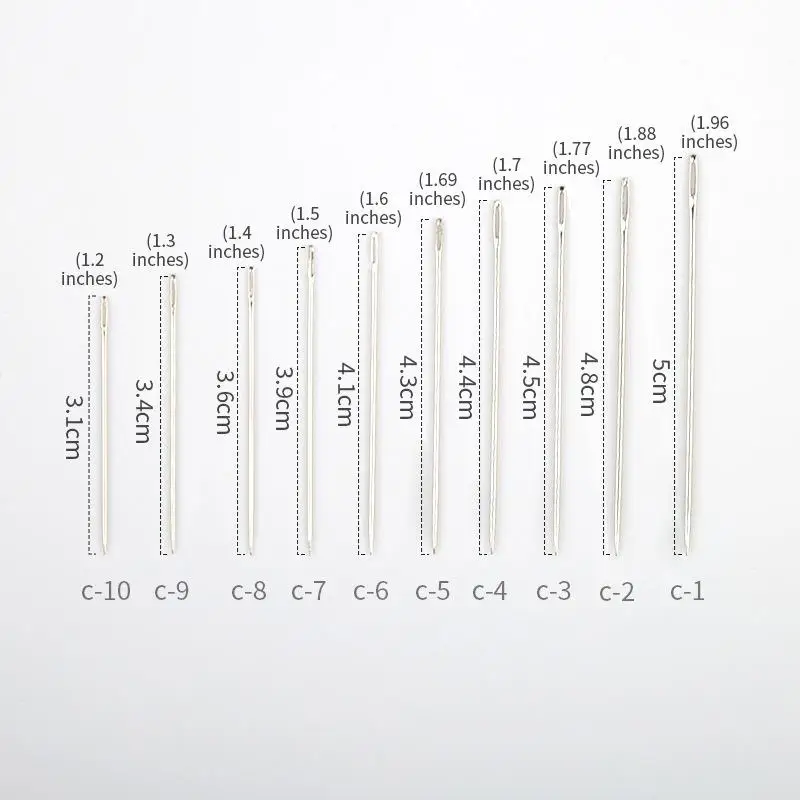 Large Eye Stitching Needles 3/5 Sizes DIY Big Eye Hand Sewing Needles Cross Stitch Needle Embroidery Tools Home Sewing Tools