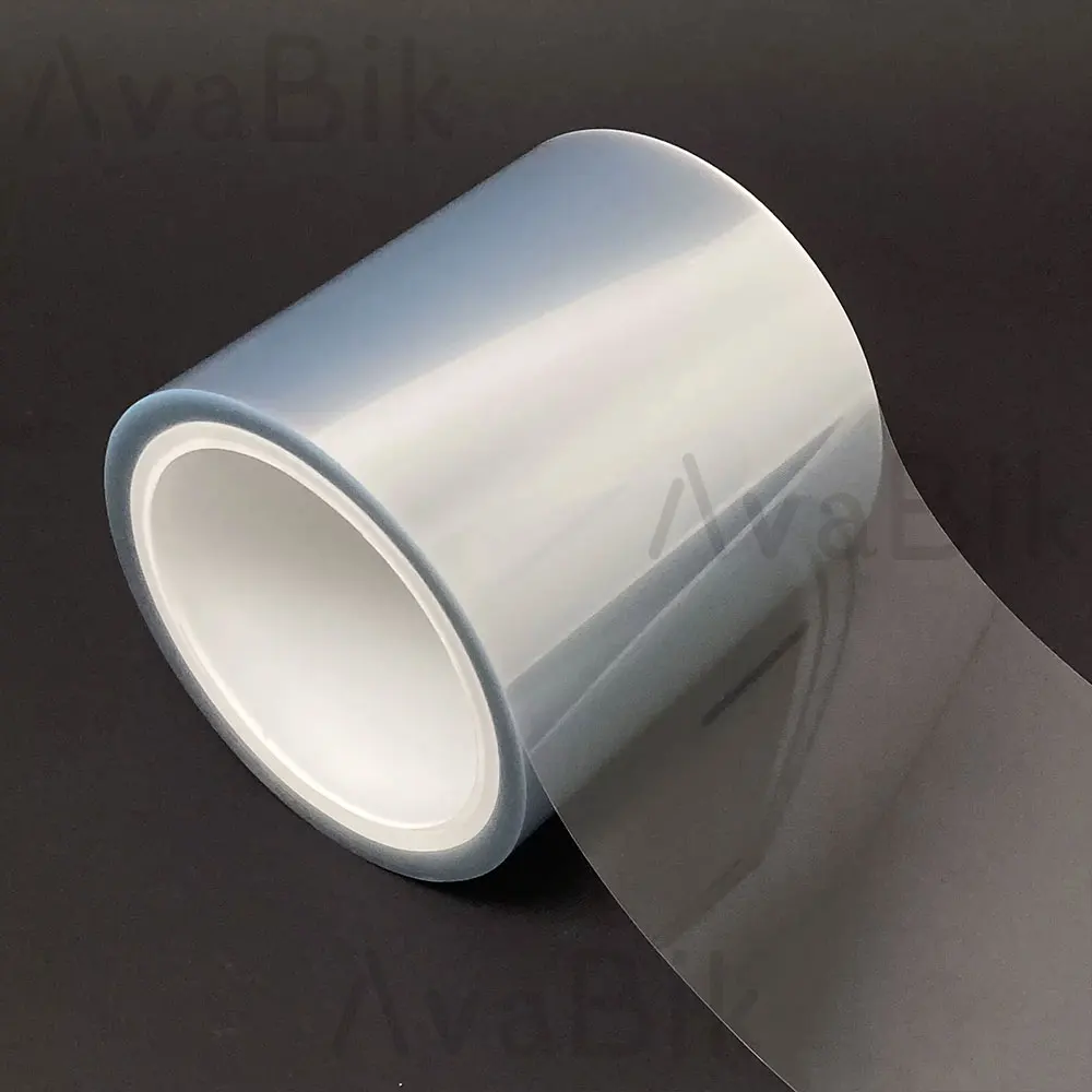 10/50cm x 100/300cm Best Transparent Protective Film High Gloss Soft Polyester for Furniture Casting Process with Plain Surface