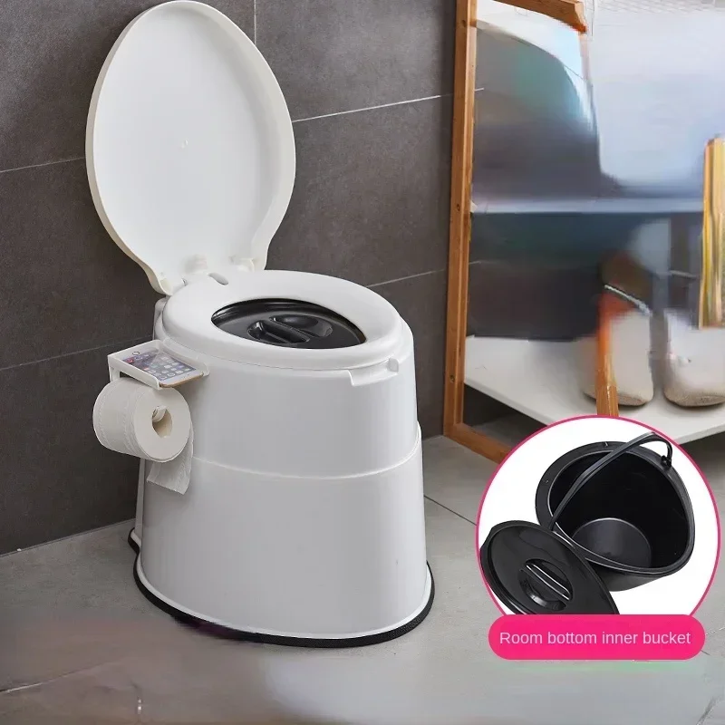 

Portable Toilet Pregnant Woman Toilet Household Portable Spittoon Household Adult Elderly Urine Bucket Urinal Stool Chair