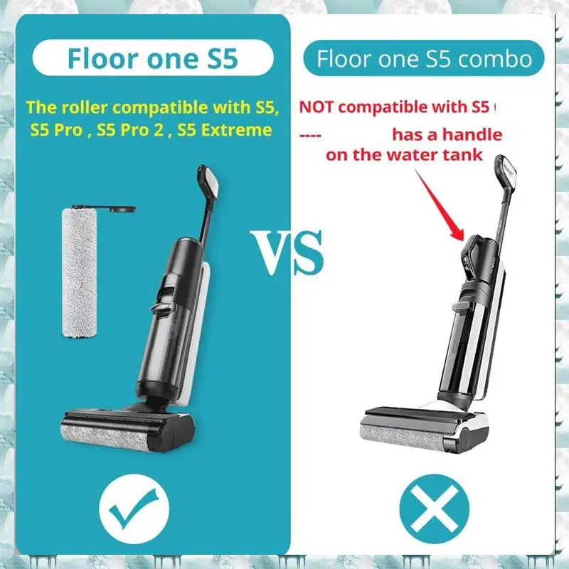 

Комплект запасных частей Caci, совместимый с беспроводным пылесосом Tineco Floor ONE S5/Floor One S5 Pro 2, щетки, фильтром