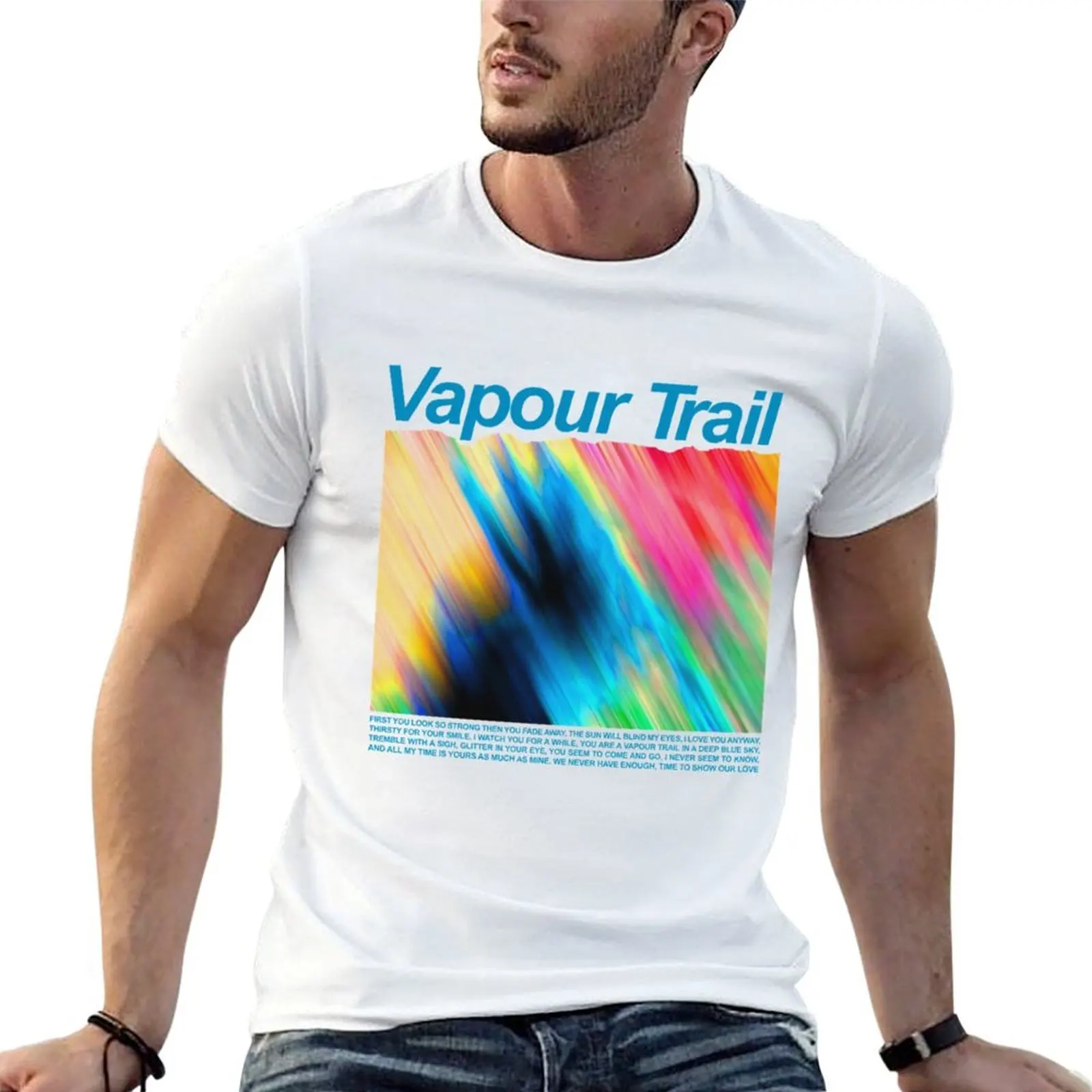 Glitched vapour trails T-Shirt t shirt man luxury funny t shirts dark humor g man t shirts for men T-shirt