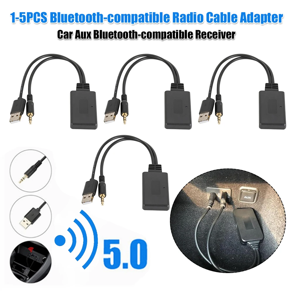 Bluetooth-compatible Music Audio Receiver Adapter Auto Accessories Universal Wireless Bluetooth-compatible Audio Receiver
