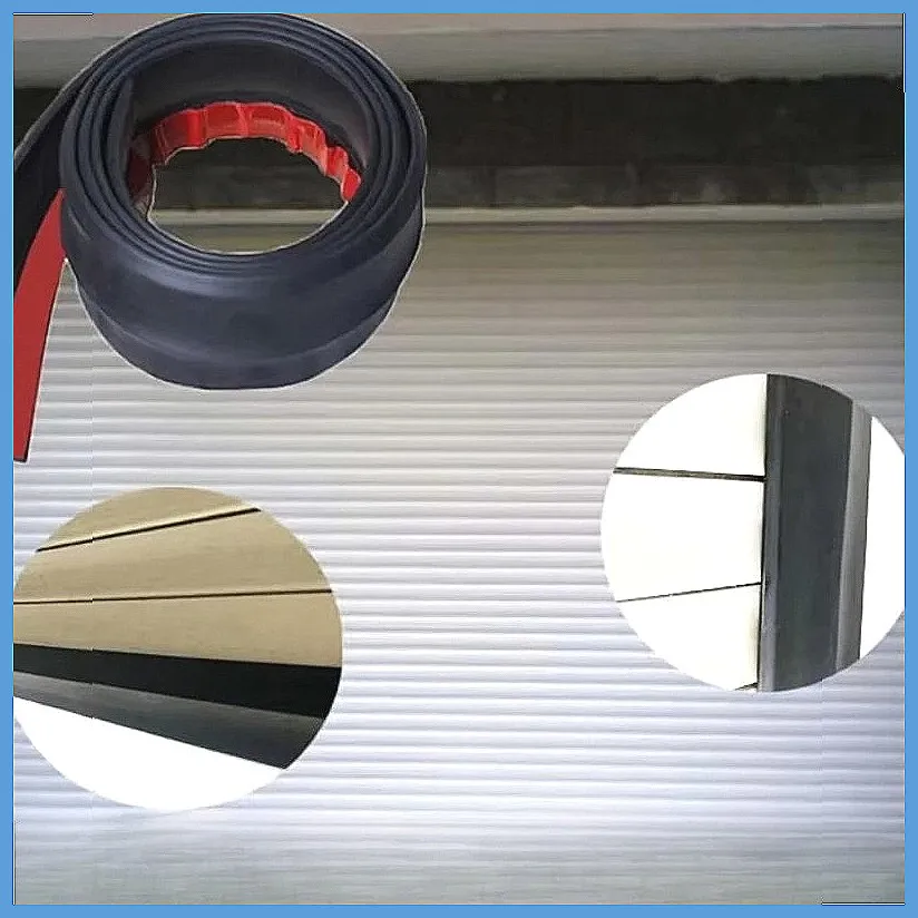 Self-Adhesive Garage Door Seal Strip, 10ft Rubber Weatherproof Dustproof Bottom Trim for Home & Garage