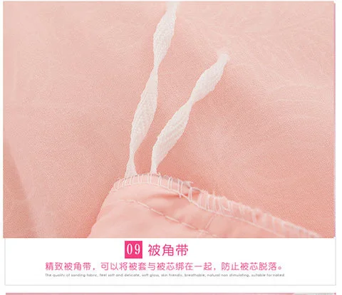 Koreanische Prinzessin Bett bezug 4 Stück Set einfarbige Rüschen Spitze Bett bezug und Kissen bezug für Mädchen Frau romantische Tages decke – Detail 11