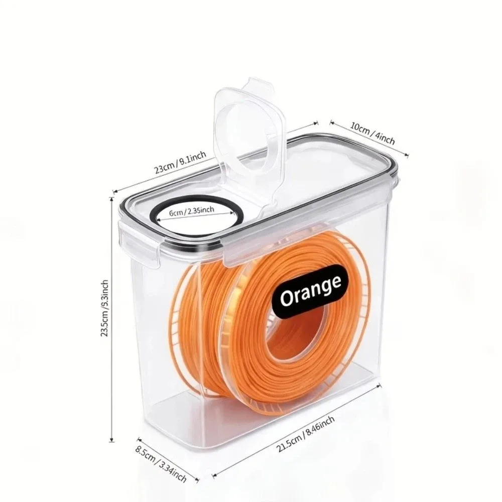 Airtight 3D Printing Filament Container Dustproof Waterproof Filament Storage Organizer Moisture Proof Portable Filament Dry Box