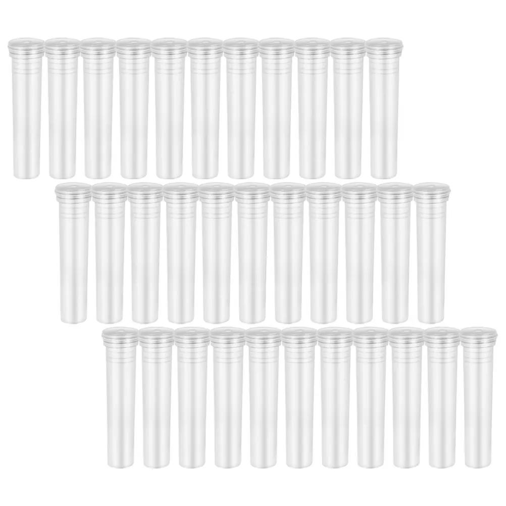 

100Pcs Transparent Propagation Tube Hydroponic Plant Vase for Indoor Decoration Small Flower Tube Desktop Home Office Supply