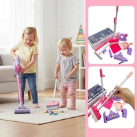 Kids Vacuum Cleaner Toy Electric Realistic Pretend Play Housekeeping Cleaning Set Educational Gift for Toddlers Boys Girls 5