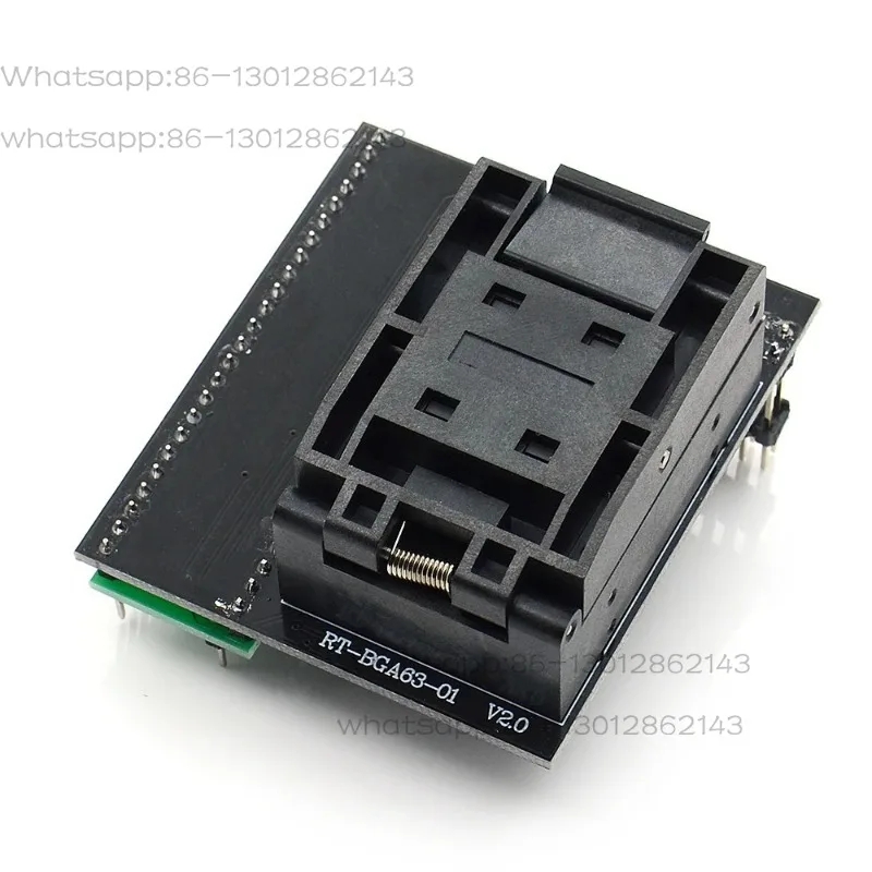 BGA63 0.8mm Pitch Test Socket Adapter RT‑BGA63‑01 V2.0 Programming Adapter Compatible with RT809H Universal Programmer